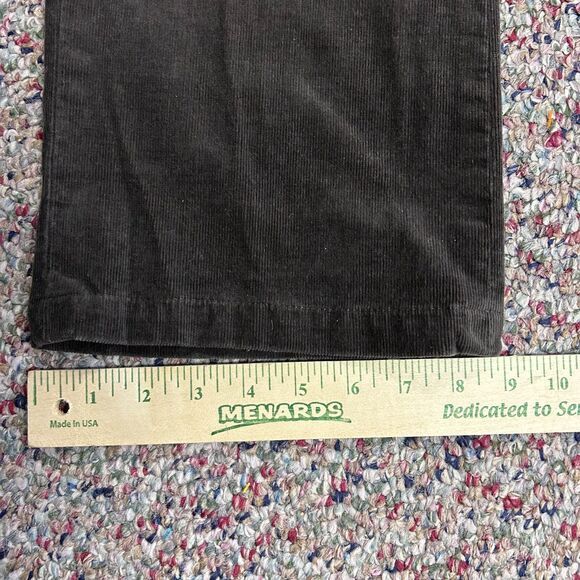 Brooks Brothers Women's Dark Brown Fine Wale Lucia Baby Bootcut Pants Size 16 - Picture 14 of 14